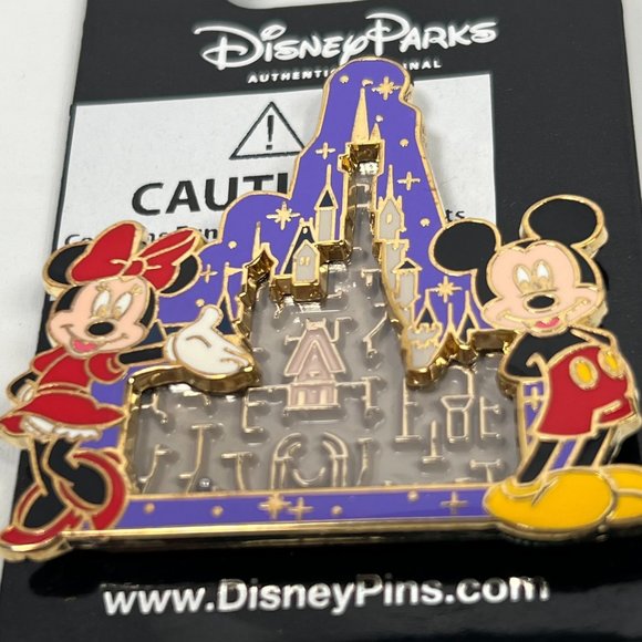Disney Parks Mickey Minnie Castle Disneyland Trading Pin Collectible Original Gi - Picture 2 of 8
